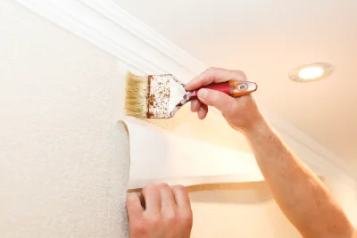 Pose de papier peint à Préporché — revêtements muraux et toiles de verre